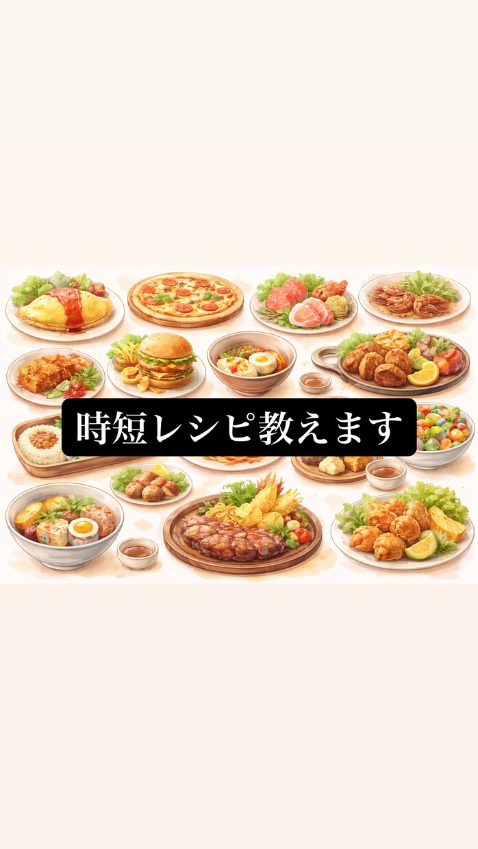 時短料理レシピ教えます 電子レンジだけで簡単レシピや時短レシピ教えます。 イメージ1