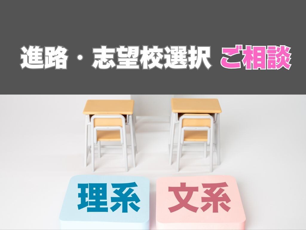 進路・志望校選択【大学受験】ご相談お受けします 中学時代の将来の夢を叶えた経験から、進路選択をサポート。 イメージ1