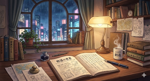 物語に深みを出す執筆代行。中尺の文章を形にします あなたの世界観を丁寧に深掘りして形にします イメージ1