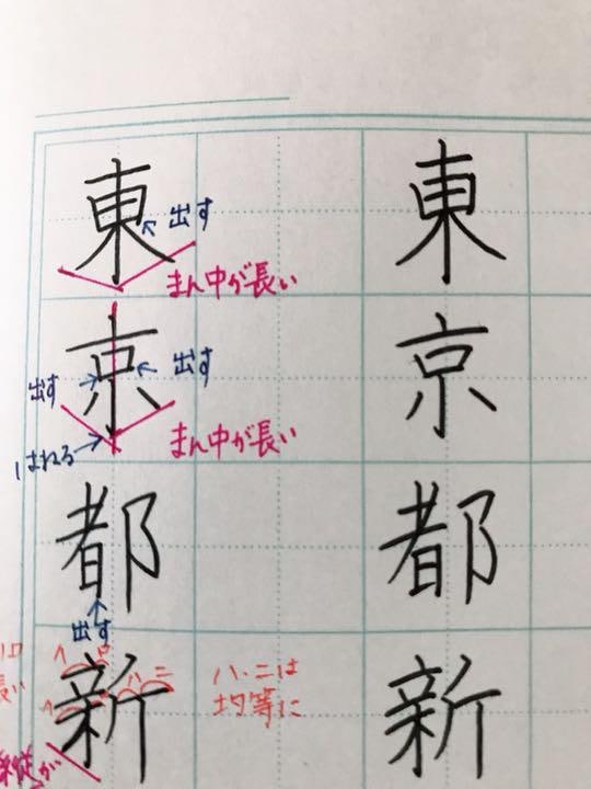 美文字に！【文字の添削】＆【ポイント解説】します ペン字、毛筆などの添削を行います♪行書体・楷書体など赤ペンで イメージ1