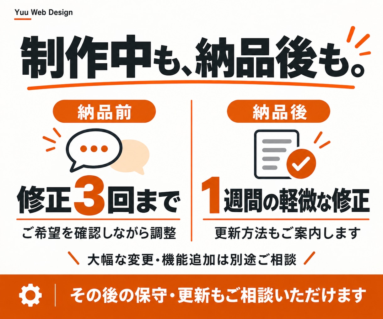 はじめてでも安心のホームページを制作します 何から始めるか分からなくても大丈夫。公開まで丁寧にサポート イメージ6