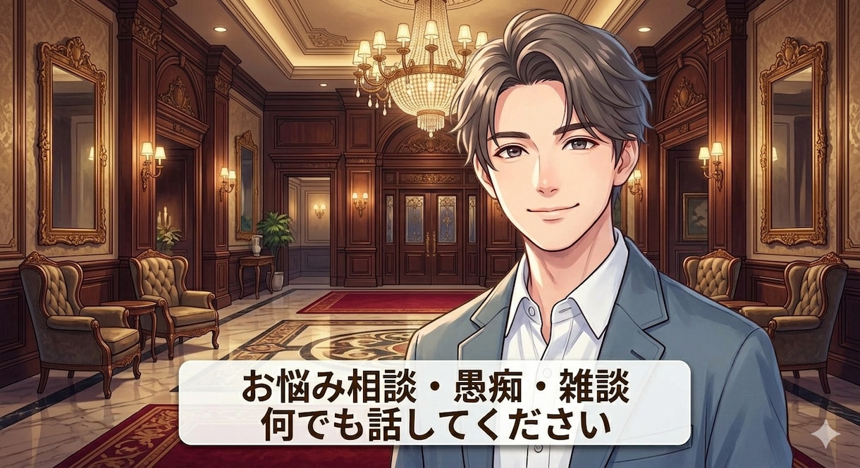 悩み相談｜20代元ホテルマンがじっくり話聞きます 話すのが苦手な方・少しだけ話したい方でも大丈夫です◎ イメージ1