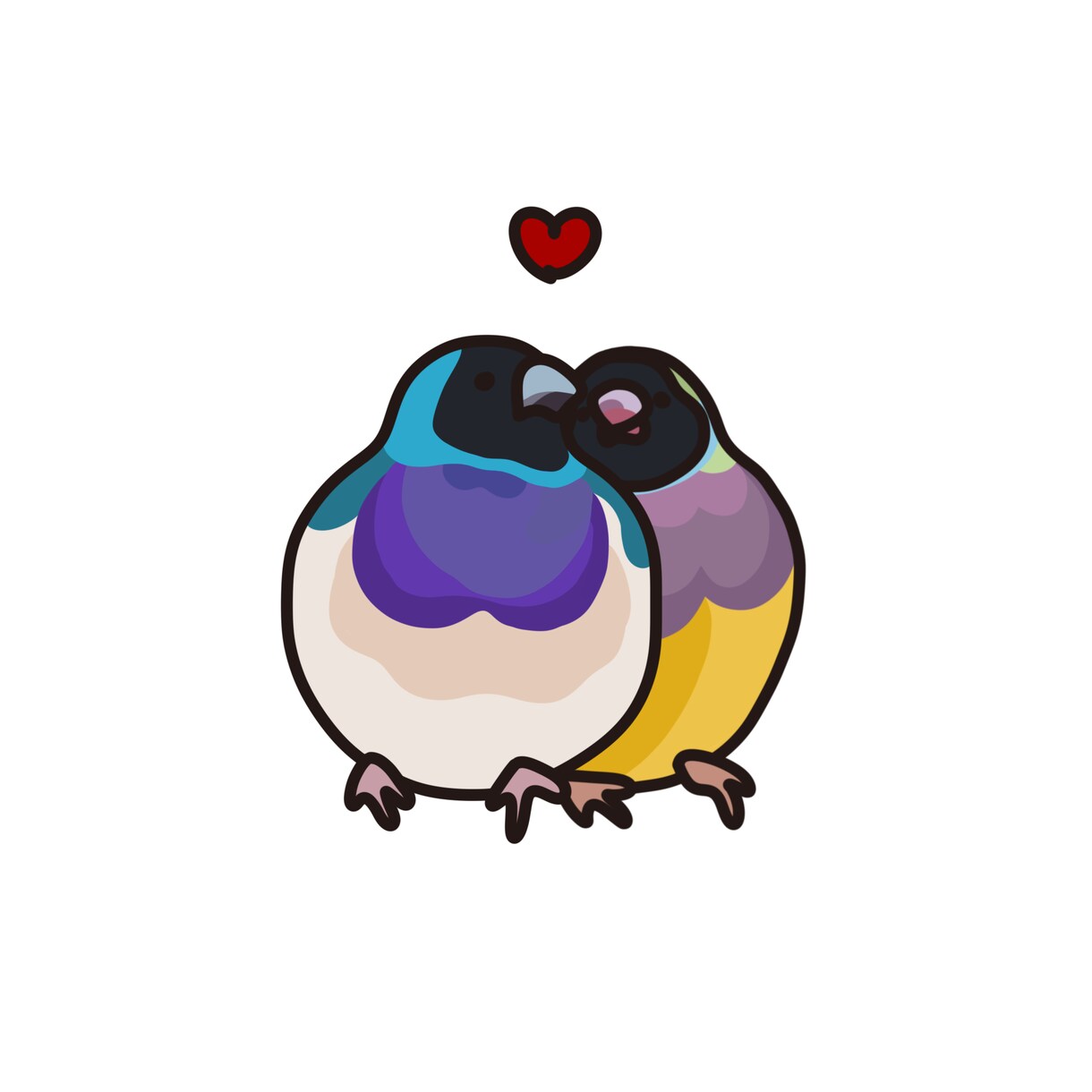 アイコン風　鳥イラスト　描きます ワンポイント凝ったユニークさ。鳥が得意。動物もOK♪ イメージ4