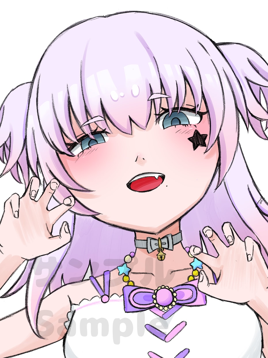 表情が映えるバストアップイラストお描きします 商用利用〇アイコン･サムネ･おはV素材にもご利用いただけます イメージ4