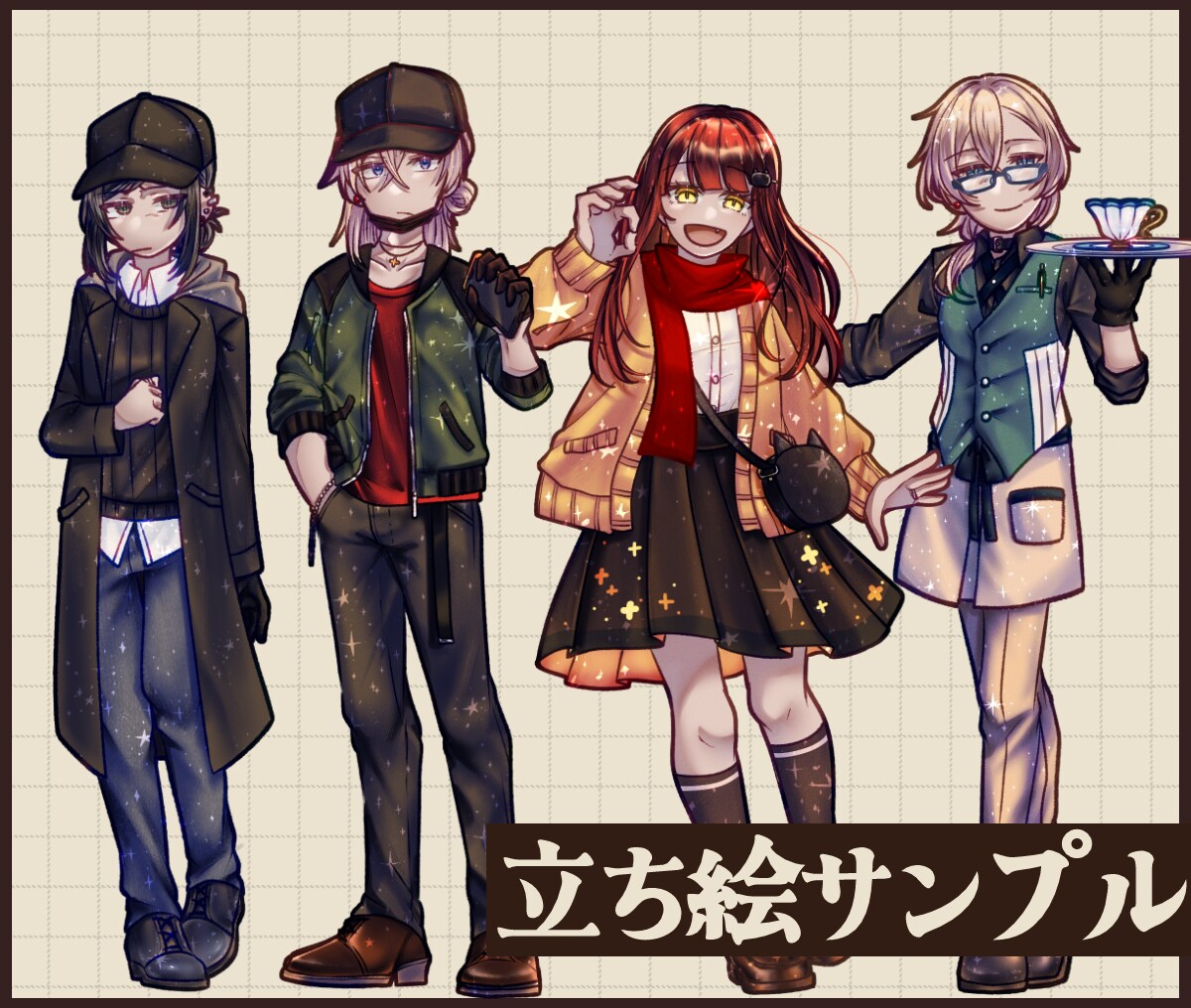グッズや様々な用途に使えるイラスト制作します グッズ用、記念用、ゲームに使えるイラスト制作 イメージ7