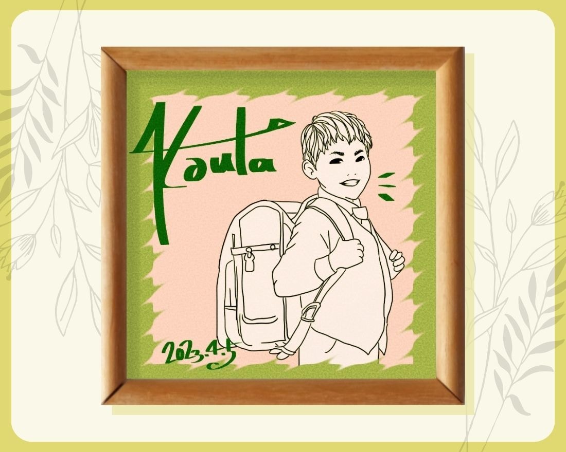 プレゼントに！飾れるおしゃれな似顔絵アート描きます 特別なギフトをお探しの方へ！お祝い・記念日・成長記録に◎♪ イメージ6