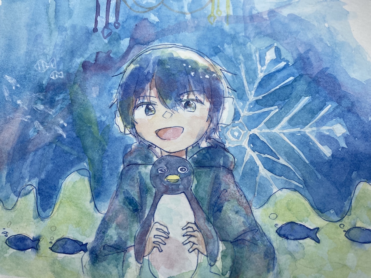 透明水彩でイラストを描きます 鮮やかな色彩で可愛いイラストをお届けします！ イメージ3