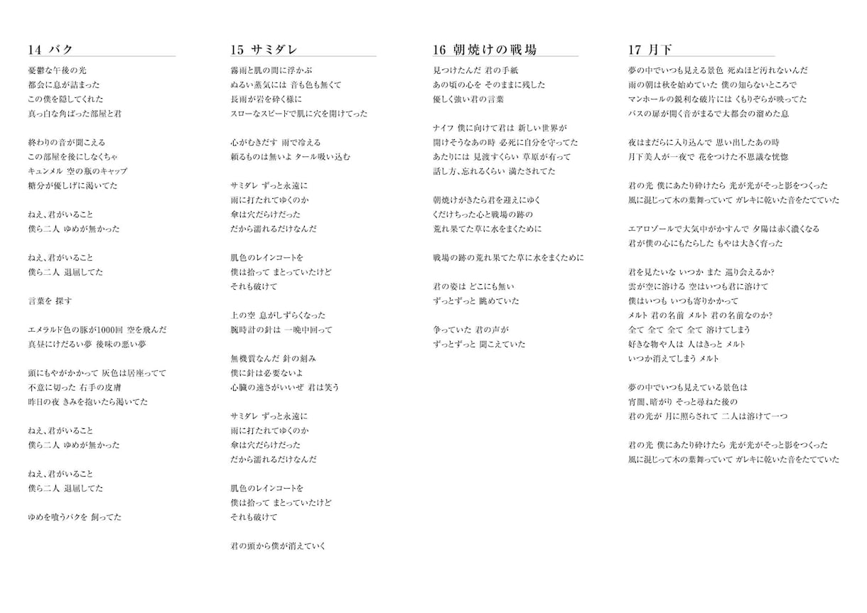 テーマに沿った作詞（日本語・英語）をいたします コンペ用、バンド、ボカロP、歌い手さん、DTMerへ イメージ4