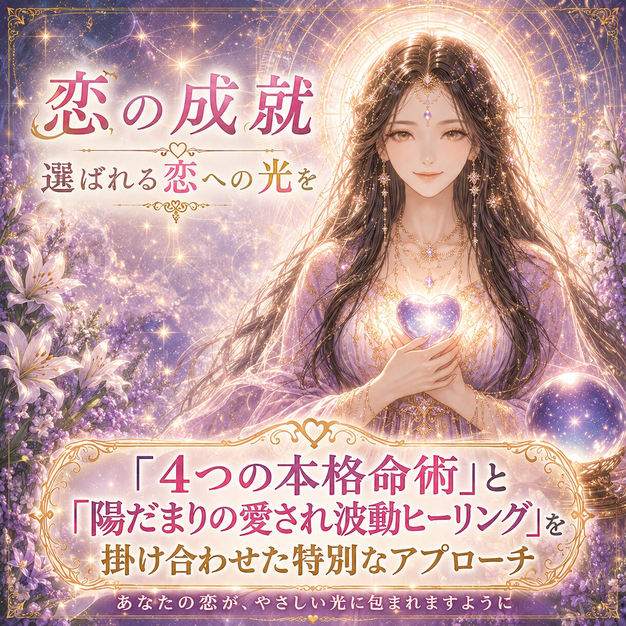 恋の成就✦恋の雨雲を一瞬で吹き飛ばします 占術と陽だまりヒーリングで奇跡を起こすお手伝いをいたします イメージ3