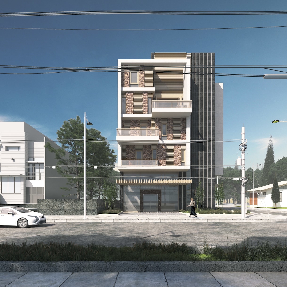 魅力的な建築CGパースを制作致します 広告からコンペ用CGまで幅広く対応致します イメージ1