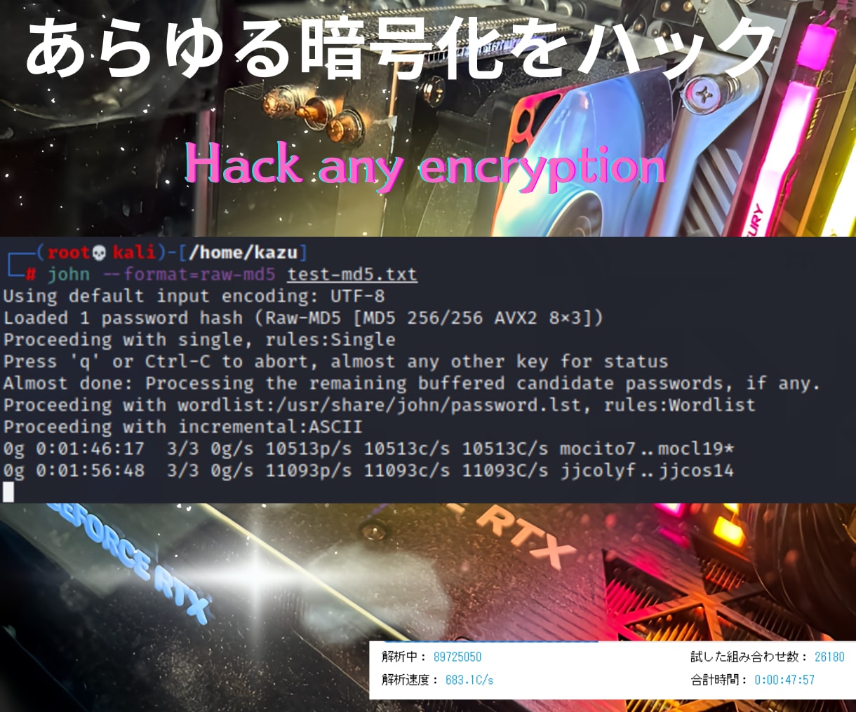 暗号化ファイルパスワード解析・解読解除します 忘れてしまったエクセルなどのパスワードロックを解除します イメージ3