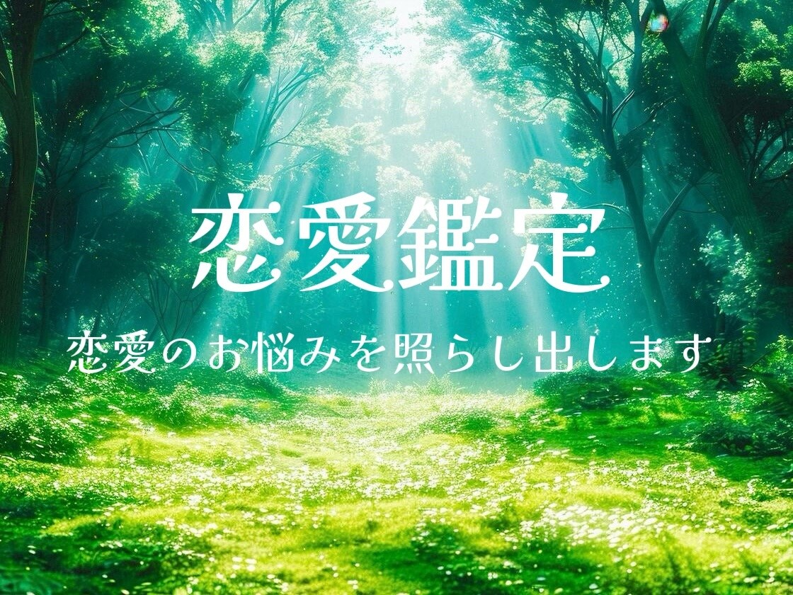 恋愛鑑定⭐︎お悩みお伺いします 恋愛に関するいろいろなお悩みに寄り添います。 イメージ1