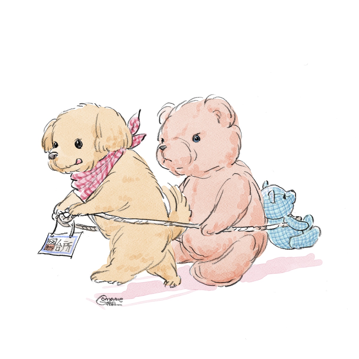 コミカルな動物イラスト描きます ペットの絵や似顔絵代わりにも！用途に合わせてお描きします イメージ6