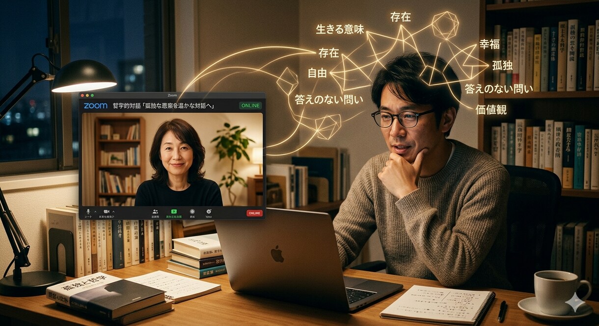 あなたの『深すぎる思考』をそのままお聴きします 「答えのない問いを愛でる時間」哲学・人生観の壁打ち相手 イメージ1