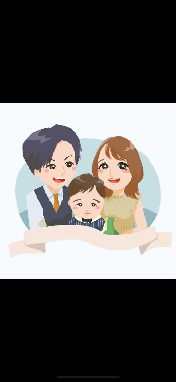 モニター募集！親しみある絵本風の似顔絵描きます 絵本タッチがかわいいと好評！お子様がいるご家庭に喜ばれます！ イメージ4