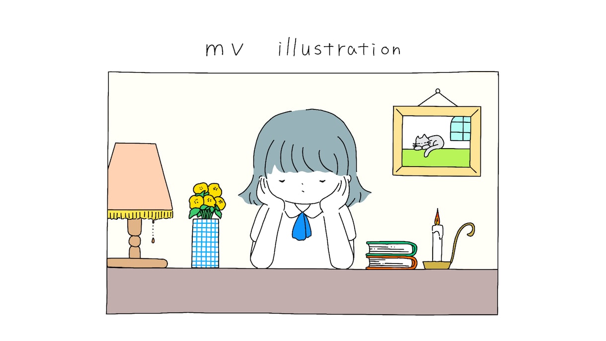 MVにおすすめ！1枚イラスト描きます やさしい雰囲気のイラストで表情等の簡単な差分も可能です！ イメージ2