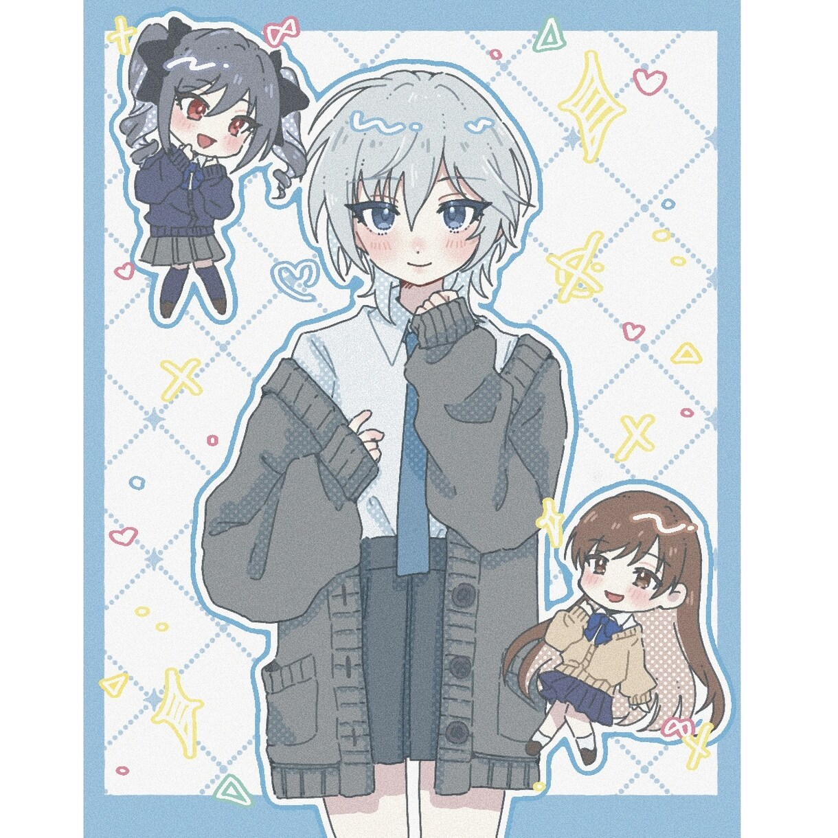 商用OK ポップで可愛い女の子のイラスト制作します 配信やSNSでの活動用イラスト等制作いたします。 イメージ5