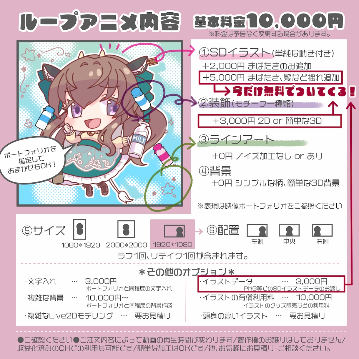 配信で使えるループアニメのオーダー受けてます ご依頼10件限定10,000円↑分のオプション付き イメージ2