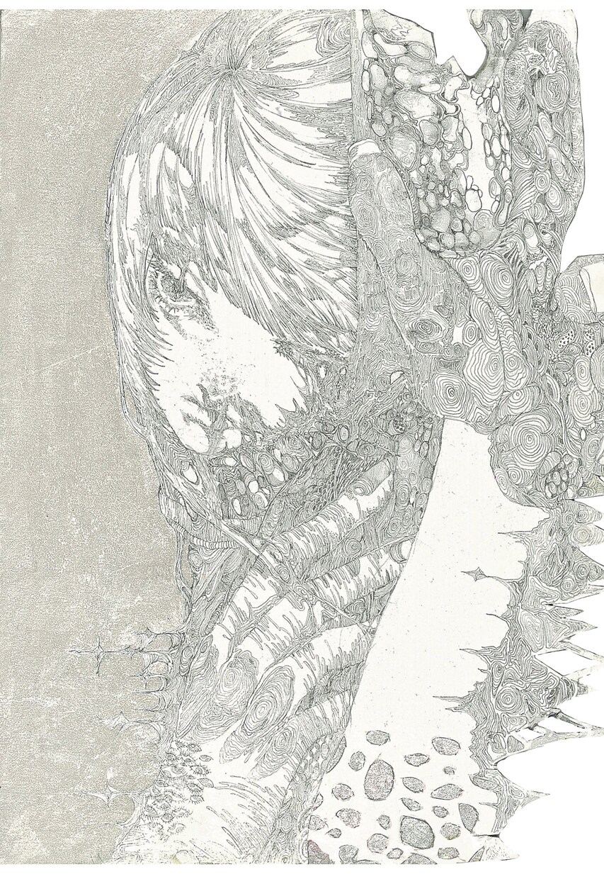 美しい人物画×模様を描きます 美しい人物画で他には無い1品を イメージ4