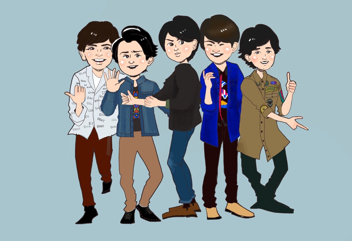写真をもとに優しくかわいい似顔絵を描きます。 イメージ2