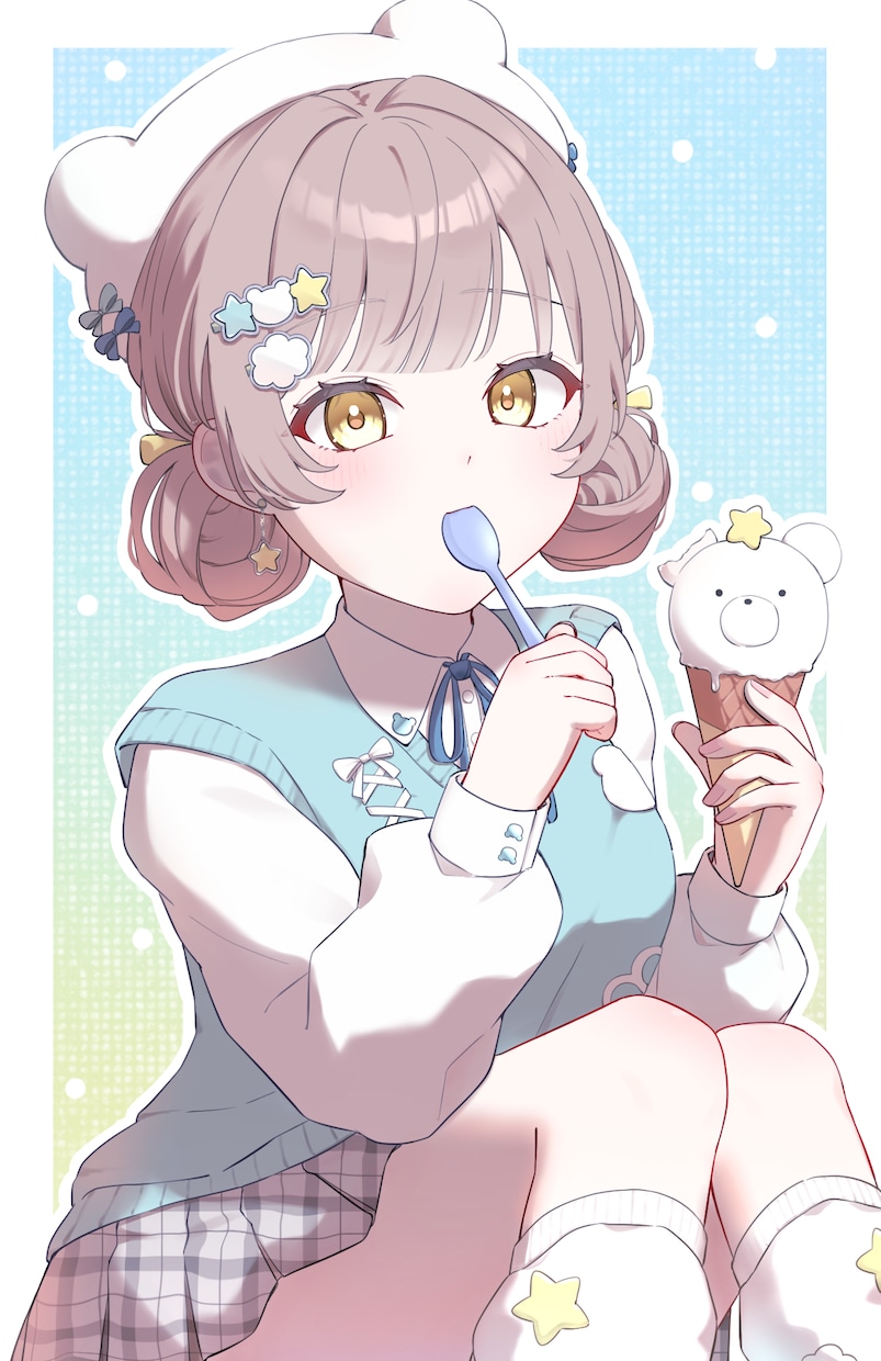 商用利用◎魅力的な可愛いイラストお描きいたします アイコン、ヘッダー、サムネイルなど…VTuber様もぜひ✨ イメージ2