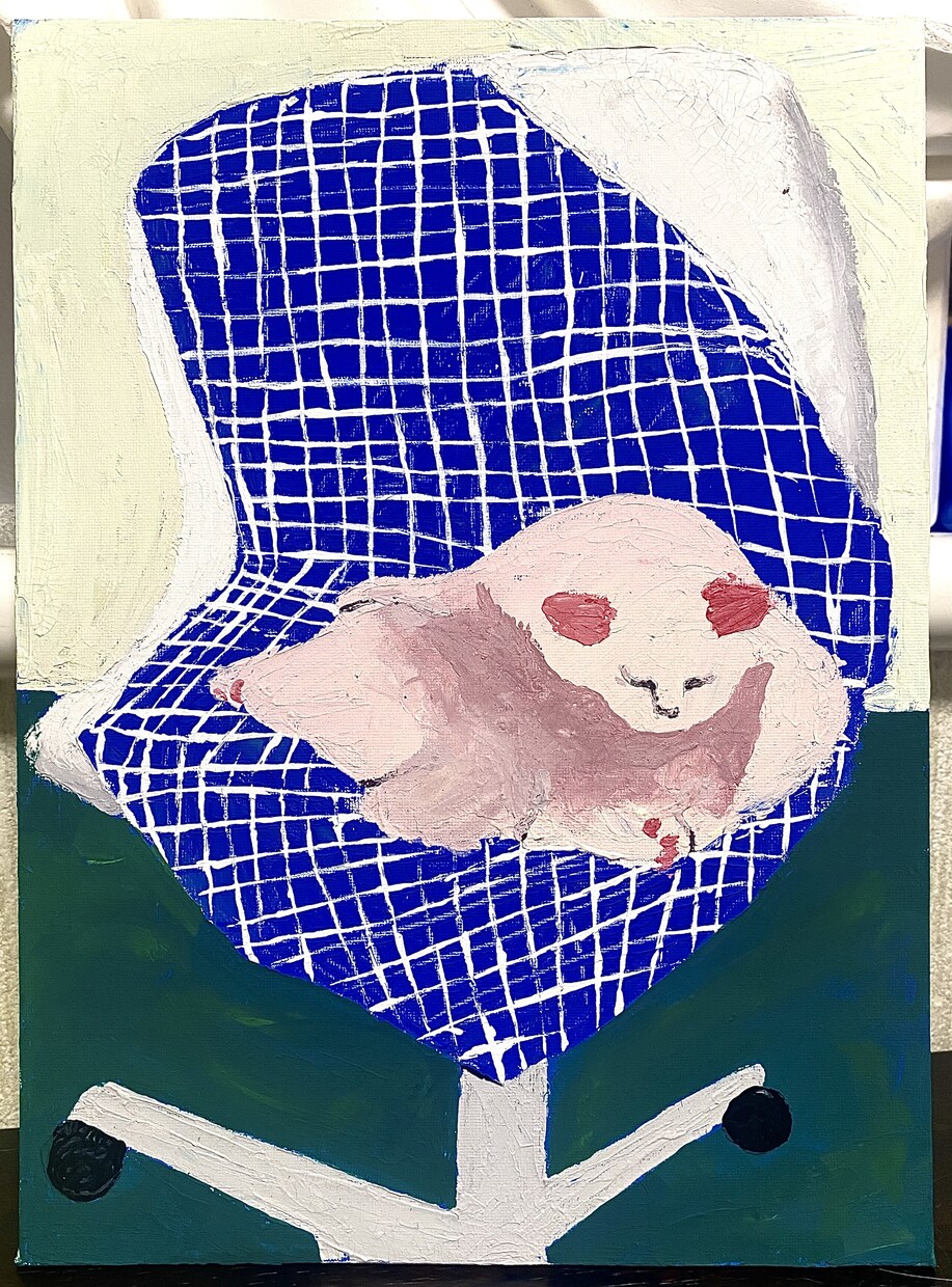 ペットやお子さんなどのイラスト描きます キャンバスにアクリルガッシュで制作します(画材代、送料込み) イメージ1