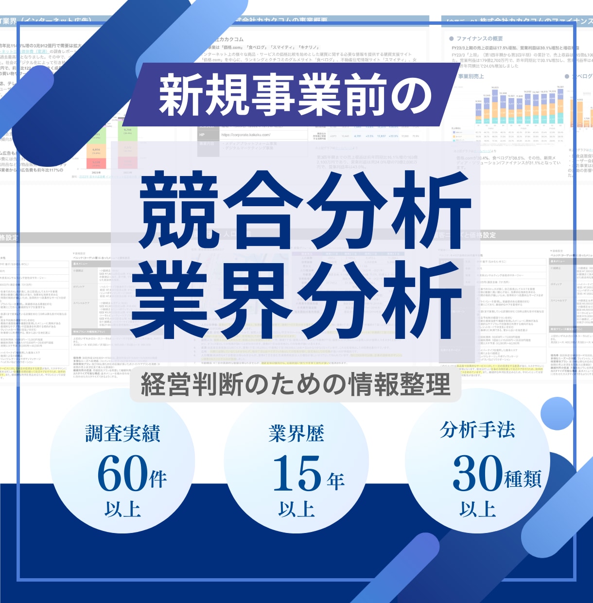 業界情報・企業データ収集しレポート作成します 現役マーケッターが業界・企業・サービスの分析レポートをご提案 イメージ1