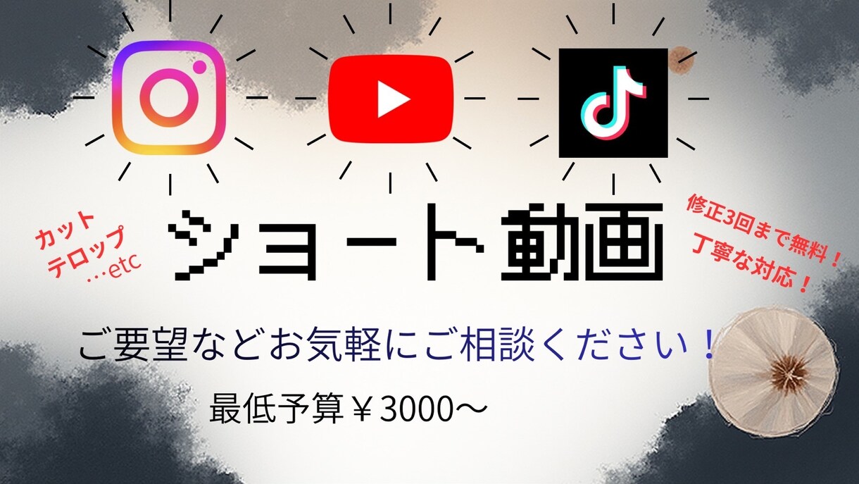 ショート動画の切り抜き編集します 要望に合わせて柔軟対応|修正も気軽にどうぞ。 イメージ1