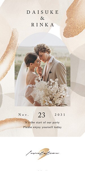 完璧な招待状にします 大切な日だからこそ、招待状もあなた好みのデザインを イメージ1