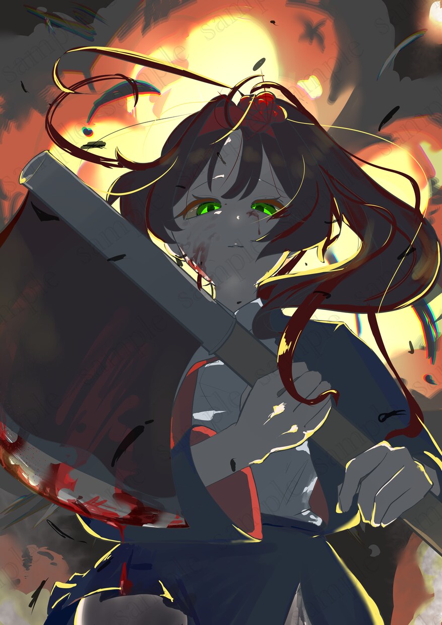 可愛い女の子のアイコンをお描きします 暗い雰囲気からポップな雰囲気の女の子描きます イメージ2