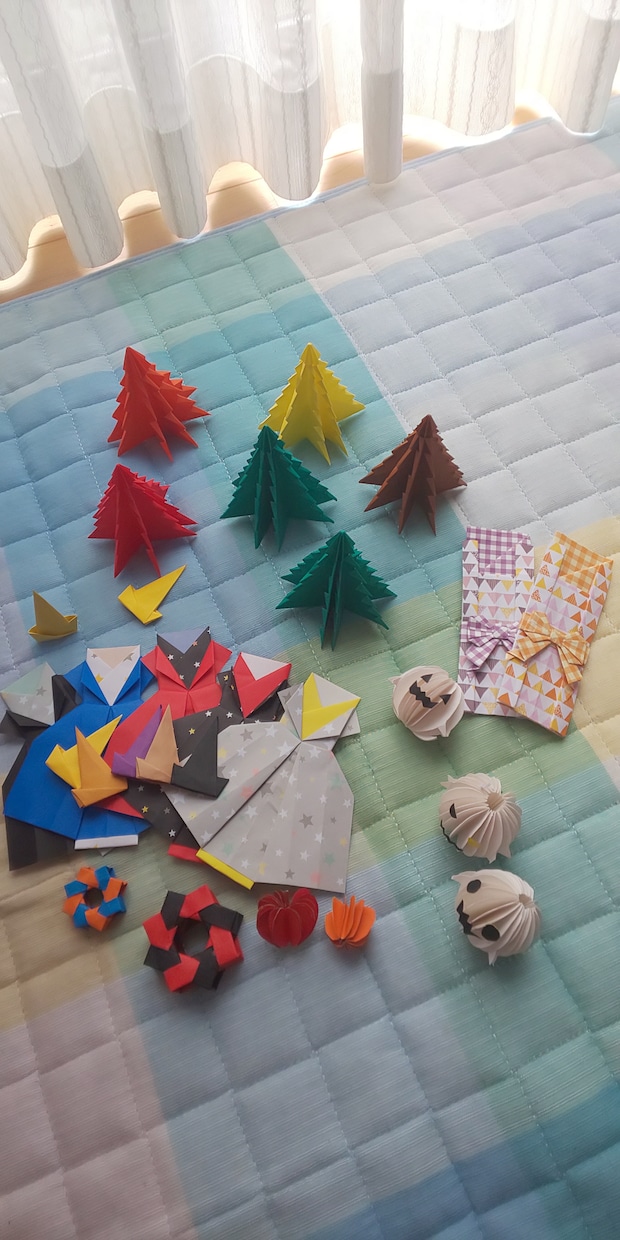 折り紙で季節をイメージした飾りを作ります ☆お部屋や玄関、職場などに楽しく賑やかに飾り付け☆ イメージ4