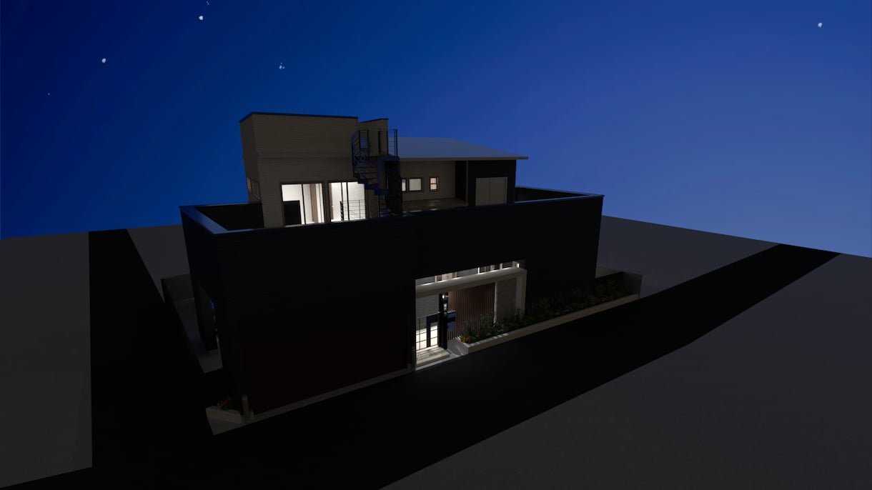BIM(GLOOBE)にてパース作成代行いたします BIMで外観・内観パース、紙図面のCAD化お手伝い イメージ9