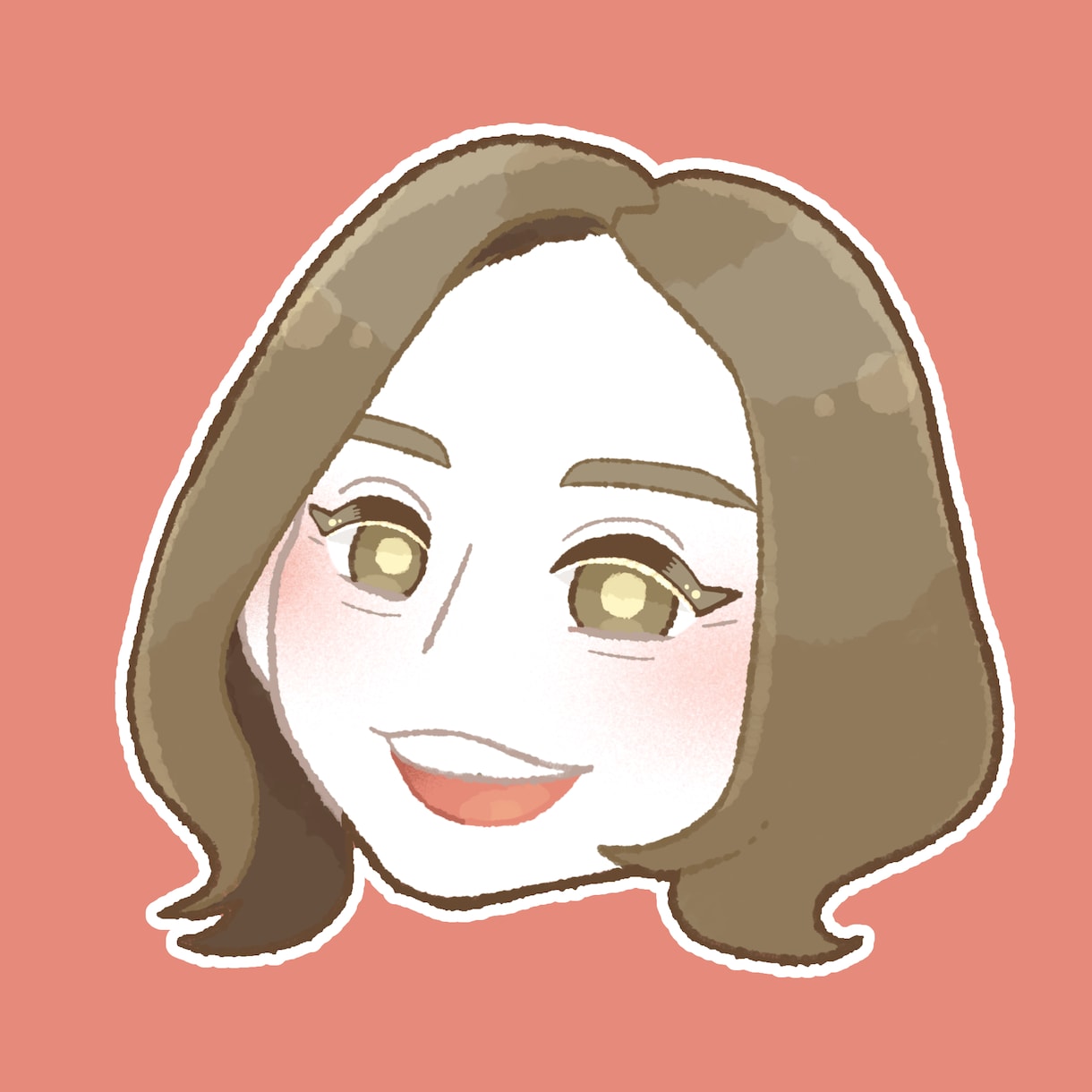 ポップでかわいいデフォルメ似顔絵制作します 名刺に！ブログに！アイコンに！3つの背景データを納品します♪ イメージ2