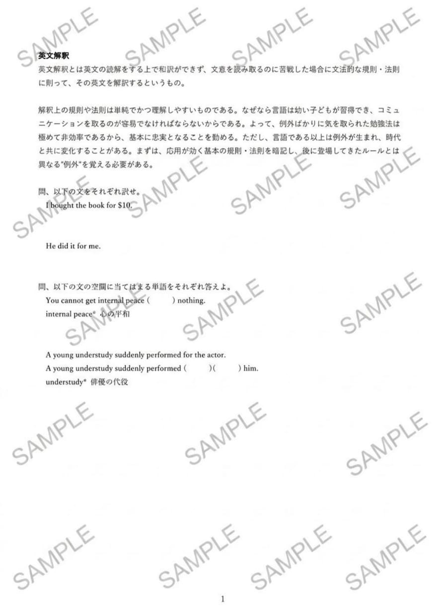 早慶模試1位のプロ講師が大学受験英語を指導します 東大・慶応多数合格。無料コンサル付きで最難関大学英語を攻略 イメージ4