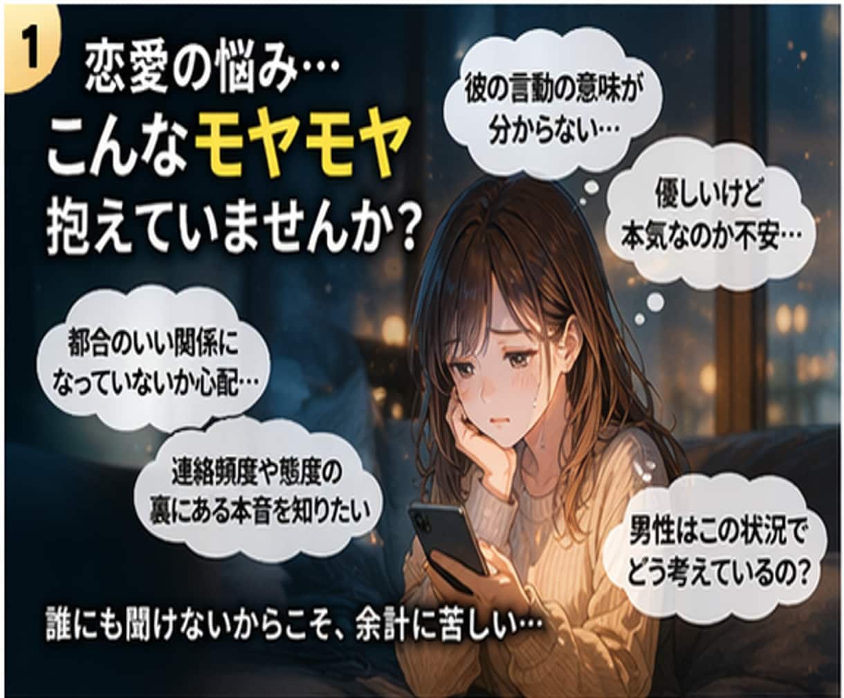 女性必見！男心を忖度なしで本音だけで話します あえてハッキリ言う優しさを大事にしてあなたにちゃんと伝えます イメージ2