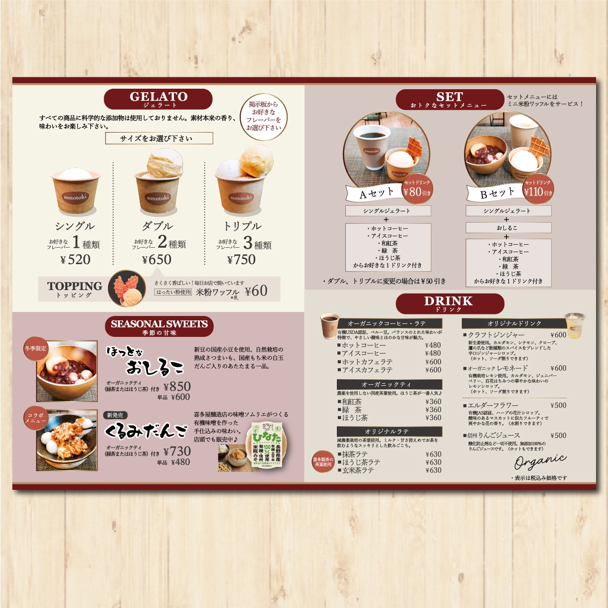 歴20年のプロが売上げに繋がるメニュー表を作ります ココナラメニュー部門1位！高い経験値で集客を後押し！ イメージ9
