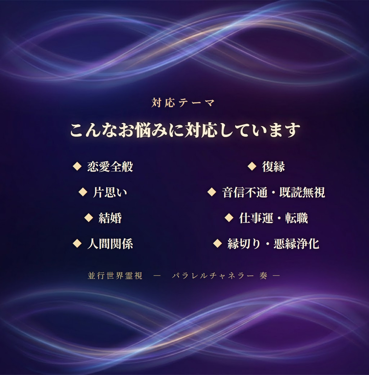 あなたの未来をパラレルチャネリングで視抜きます パラレルワールドから、あなたの求める今に導きます イメージ5