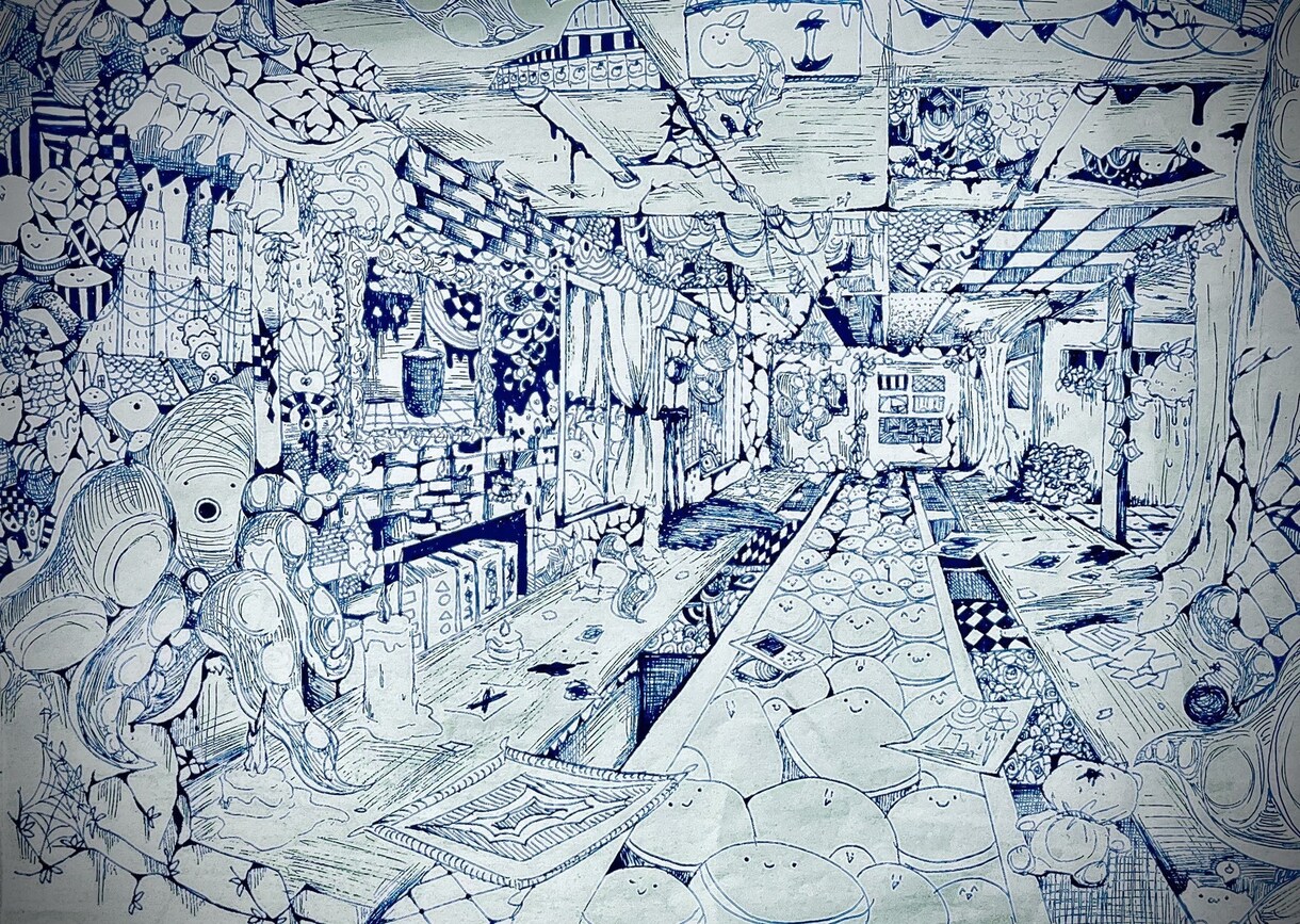 ゼンタングル風イラスト制作します 見てて飽きない細かめアートイラスト イメージ4