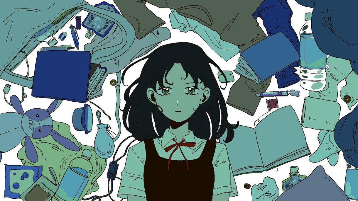 ループアニメーションを制作します 髪や目などの簡単な一部分をループして動かします イメージ3