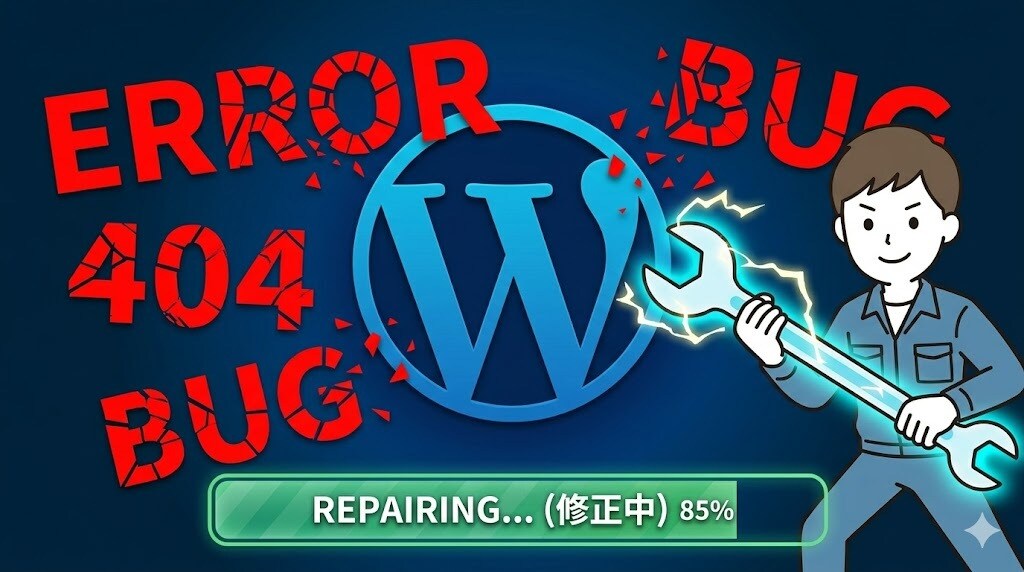 WordPress不具合修正対応致します WordPressの突然のエラーや表示不具合を原因調査し対応 イメージ3