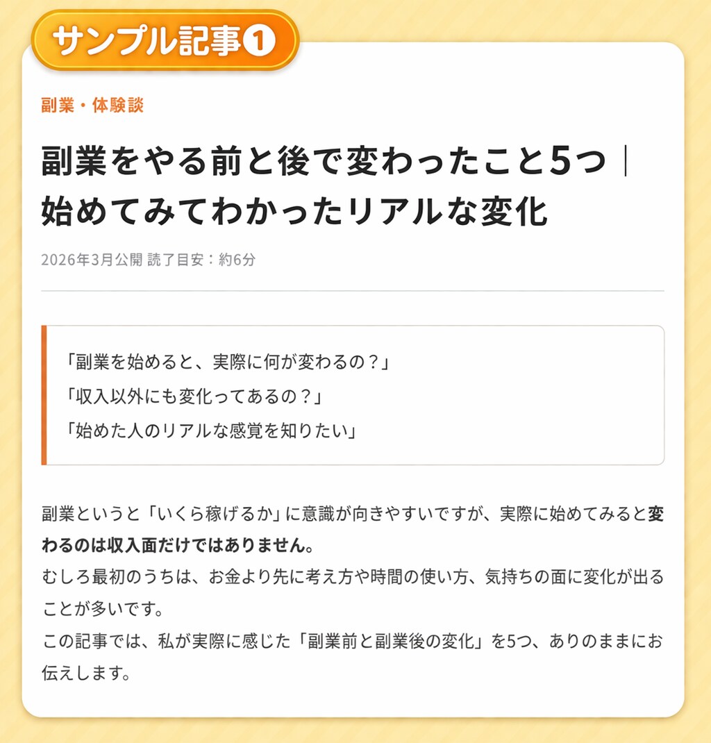 指定テーマで記事を作成します 初心者向けにわかりやすく、読みやすい記事を丁寧に作成します イメージ2