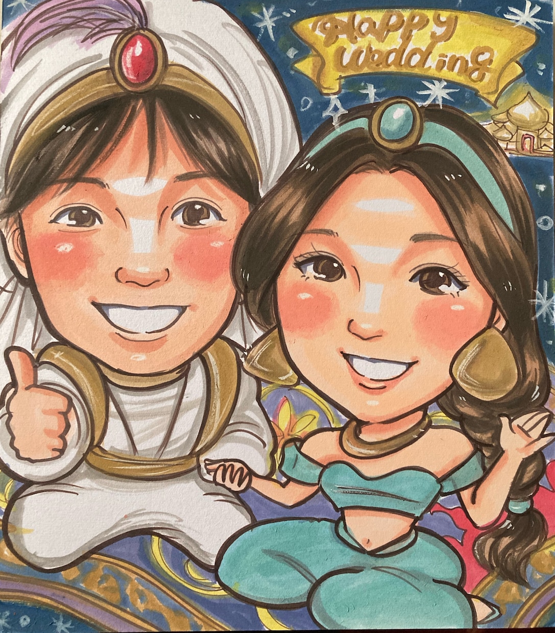 初依頼歓迎★優しい雰囲気の似顔絵オーダー承ります 初めてでも安心【記念日など家族への贈り物に】修正対応可能 イメージ5