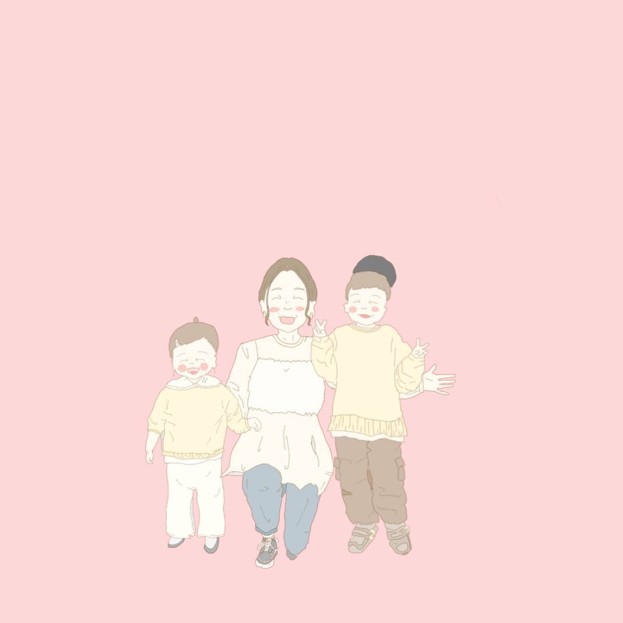 ゆるかわタッチで人とペットのイラスト描きます 犬・猫OK／SNS・プレゼントに イメージ6