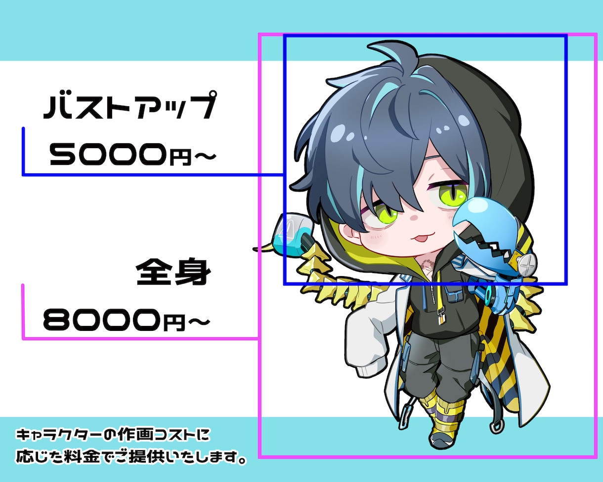 シンプルかわいいミニキャラ制作いたします 表情豊かでかわいくかっこいいイラストを仕上げます イメージ2