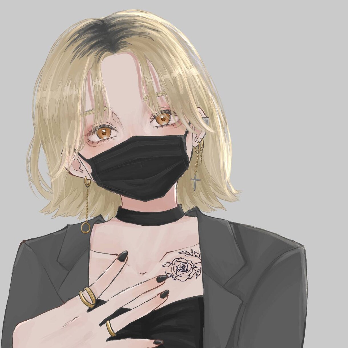 SNS/イラストアイコン描きます カッコいい女の子を！早く！丁寧に！ イメージ1