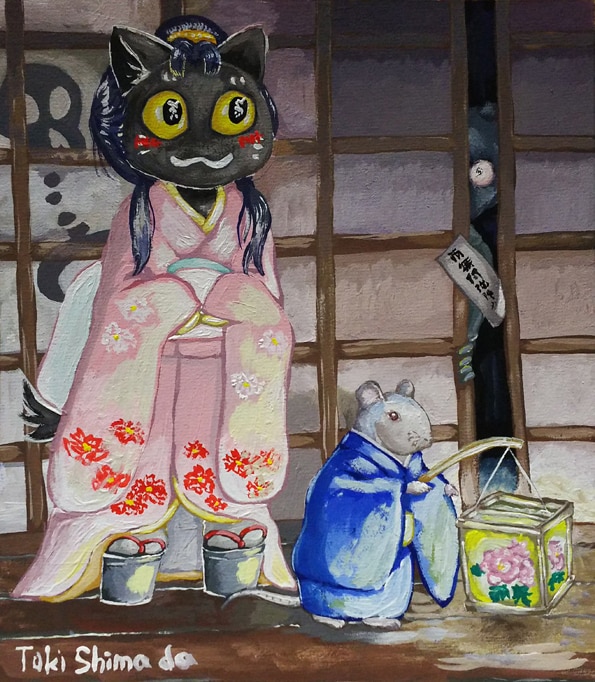 原画を配送☆動物の絵本調イラストお描きします うちの子がファンタジーの世界に♪ご希望の舞台で描きます イメージ2