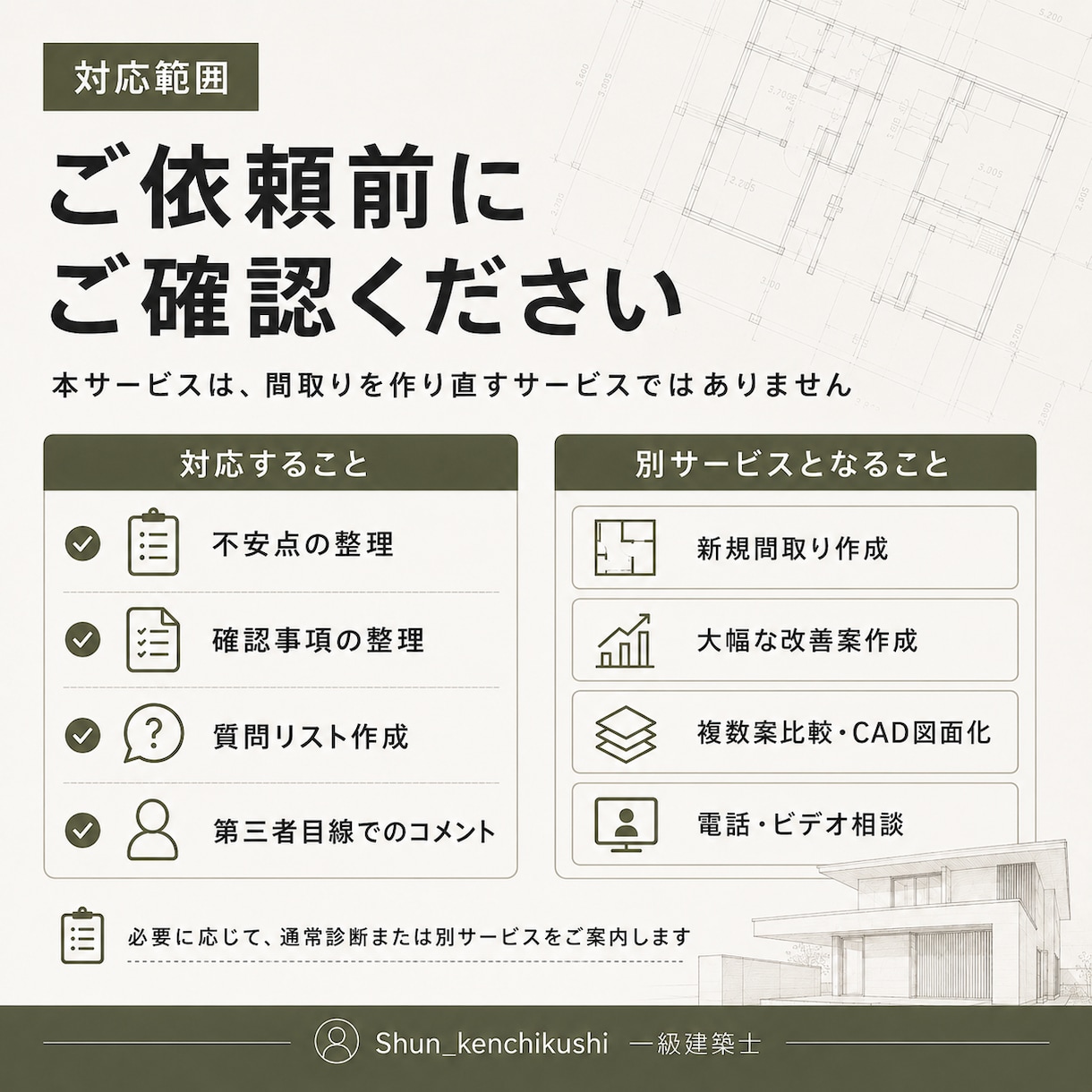 注文住宅の間取り不安を一級建築士がミニ診断します 打合せ前に気になる点を文章で整理します イメージ4