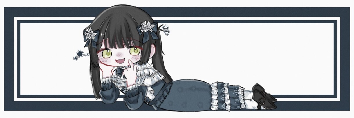 SNSで使うアイコン、ヘッダー絵等書きます アイコン、ヘッダー、1枚絵など♩可愛い落ち着いた絵柄です❤︎ イメージ1