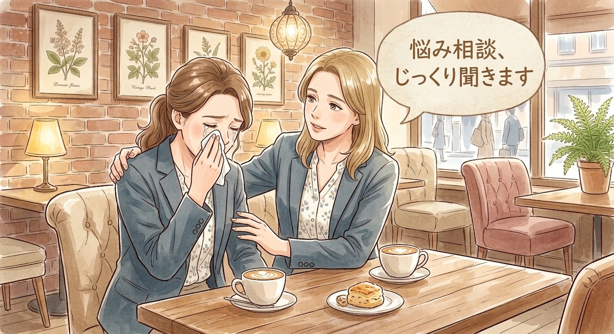 夫の不倫で苦しいあなたのお話をお聞きします サレ妻経験者だから話せる気持ちが、ここにはあります イメージ2
