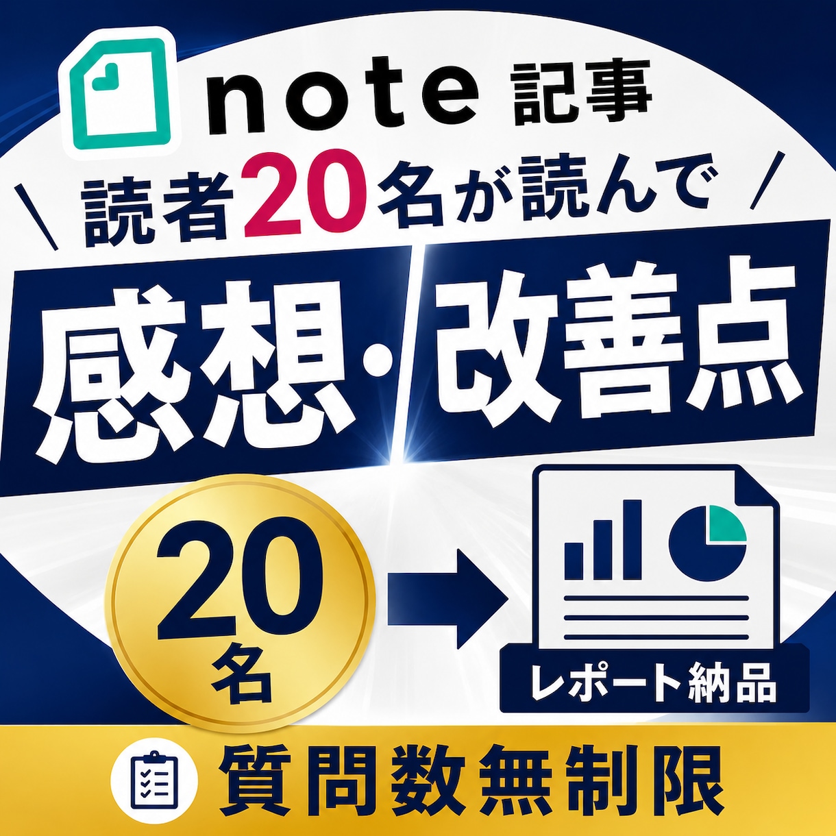 note記事のリアルな感想・改善点をお届けします 【最安値＆最速】で対応します！ イメージ1